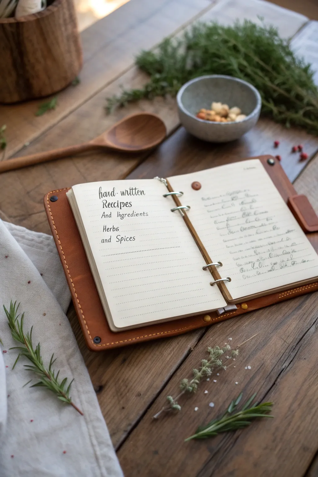 Capture the essence of your culinary journey with a recipe notebook that tells your delicious story.