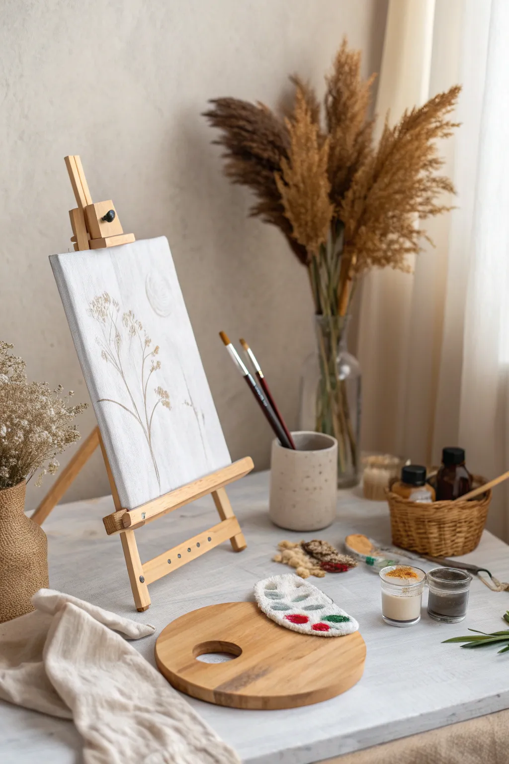 Witness the magic of creation as a blank canvas becomes a masterpiece, one brushstroke at a time.