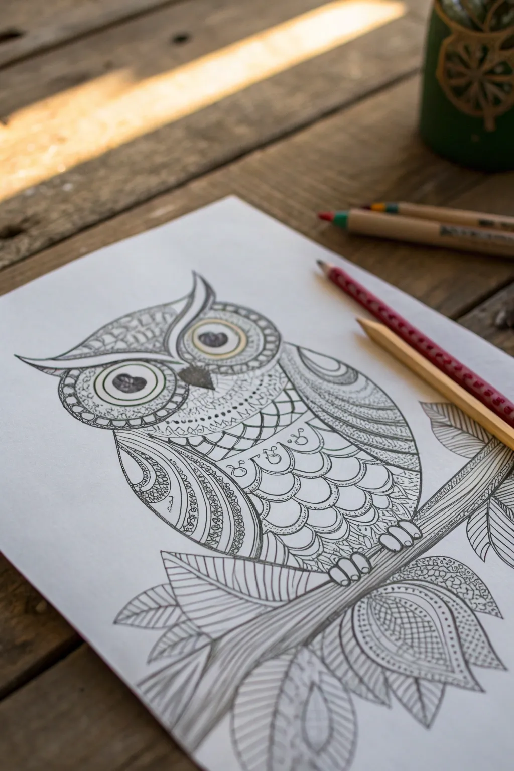 Unleash your creativity with printable owl coloring pages that blend minimalist elegance with boho charm.