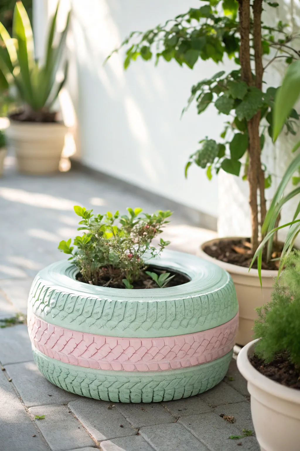 Transform your garden with a touch of pastel elegance. 🌿🌸 #MinimalistGarden #BohoCharm