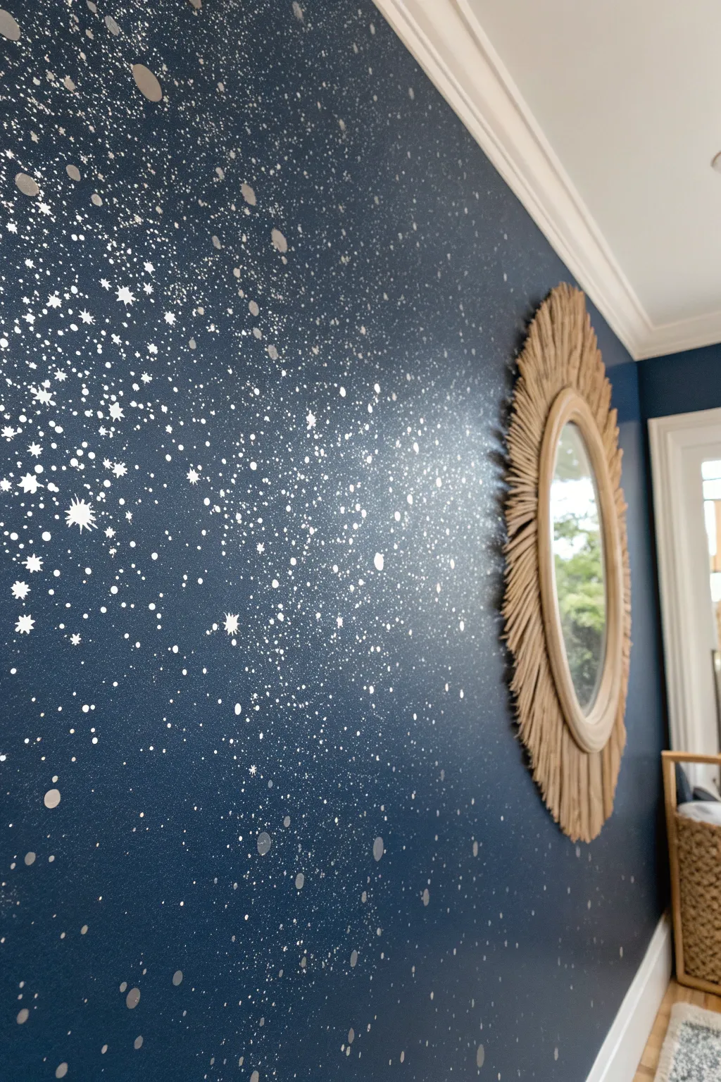 Transform your space into a starlit haven with a touch of metallic magic.