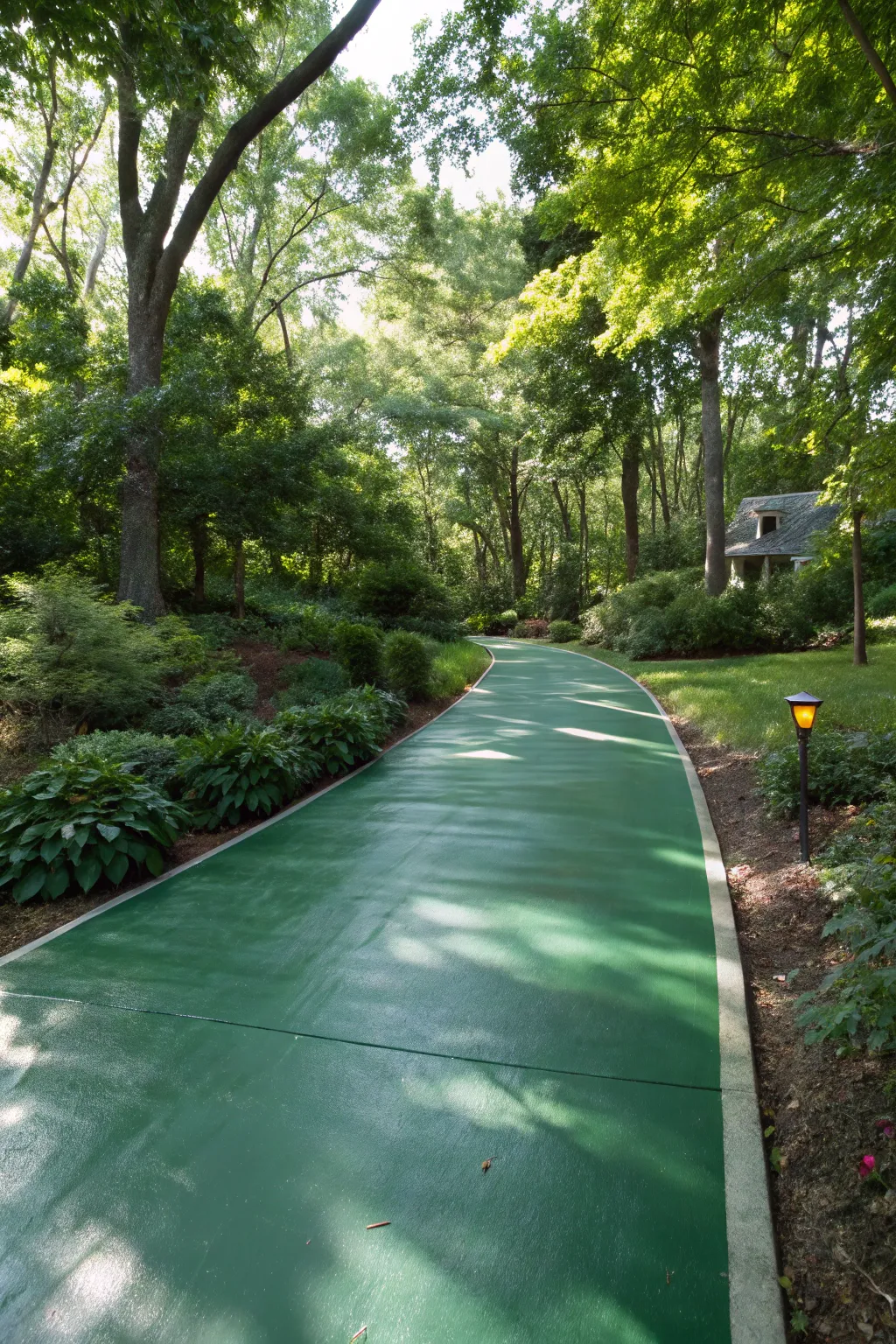 Elevate your driveway with a nature-inspired green for a tranquil and harmonious touch.