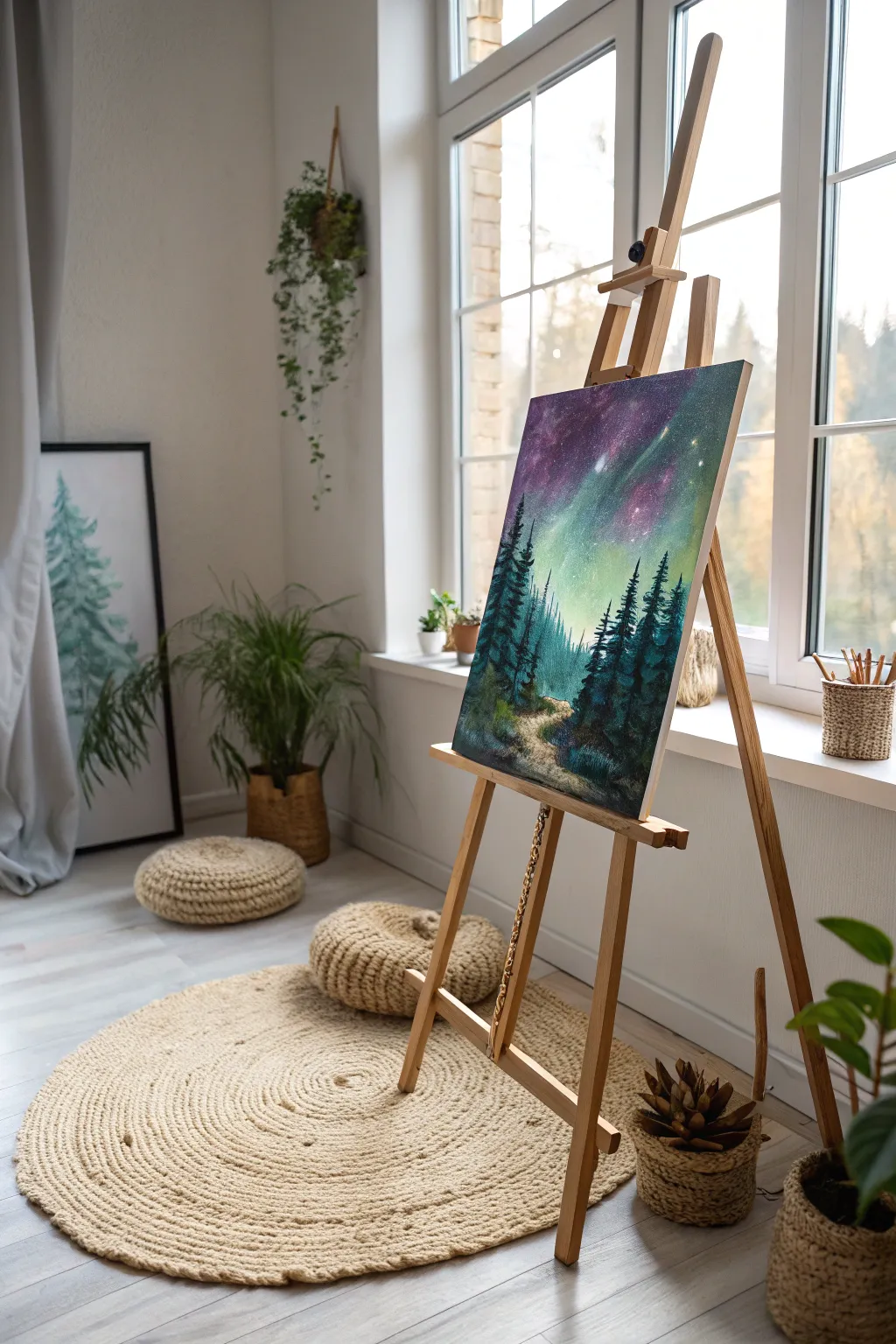 Unleash your creativity with a themed art challenge: Discover the magic of a 'Fantasy Forest' on canvas.