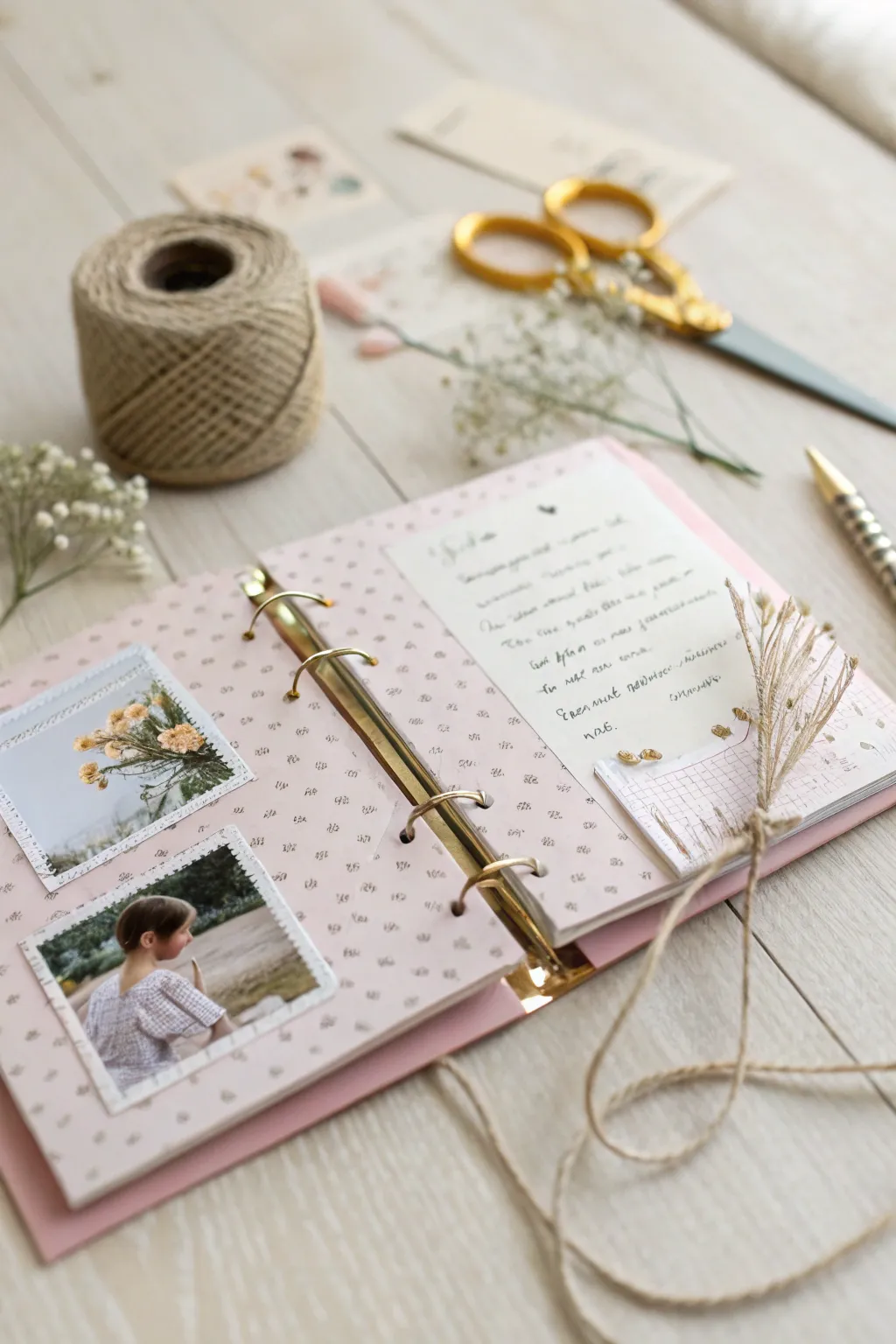 Capture cherished memories in a stunning mini scrapbook, where simplicity meets heartfelt creativity.
