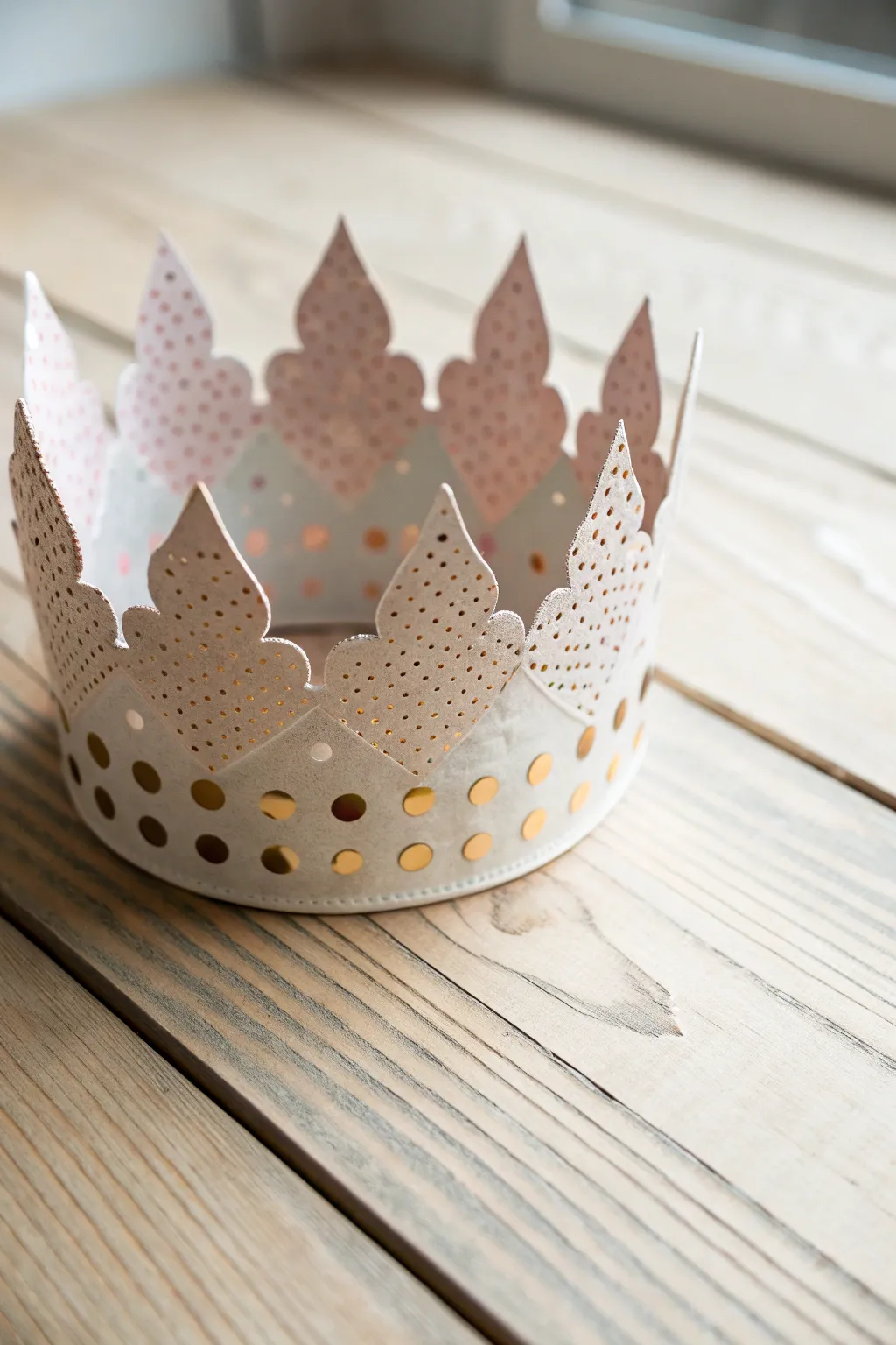 Add a touch of festive elegance with our Party-Ready Polka Dot paper crown, perfect for any celebration!