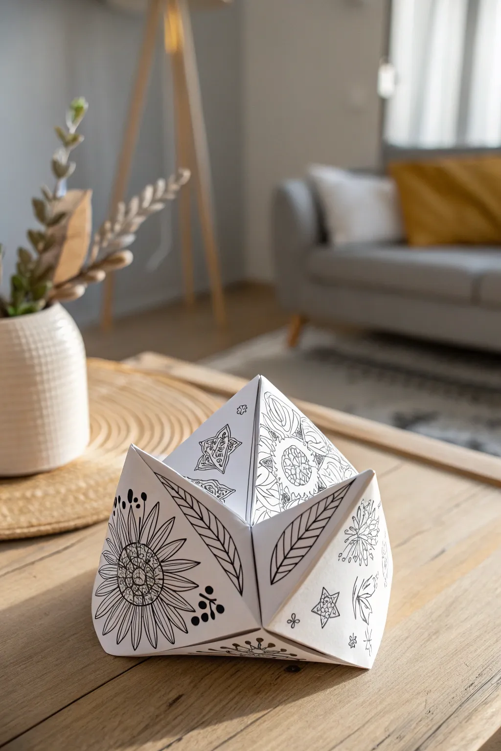 Embrace laughter and simplicity with these charming paper fortune teller challenges. #ScandiBoho #CraftedJoy