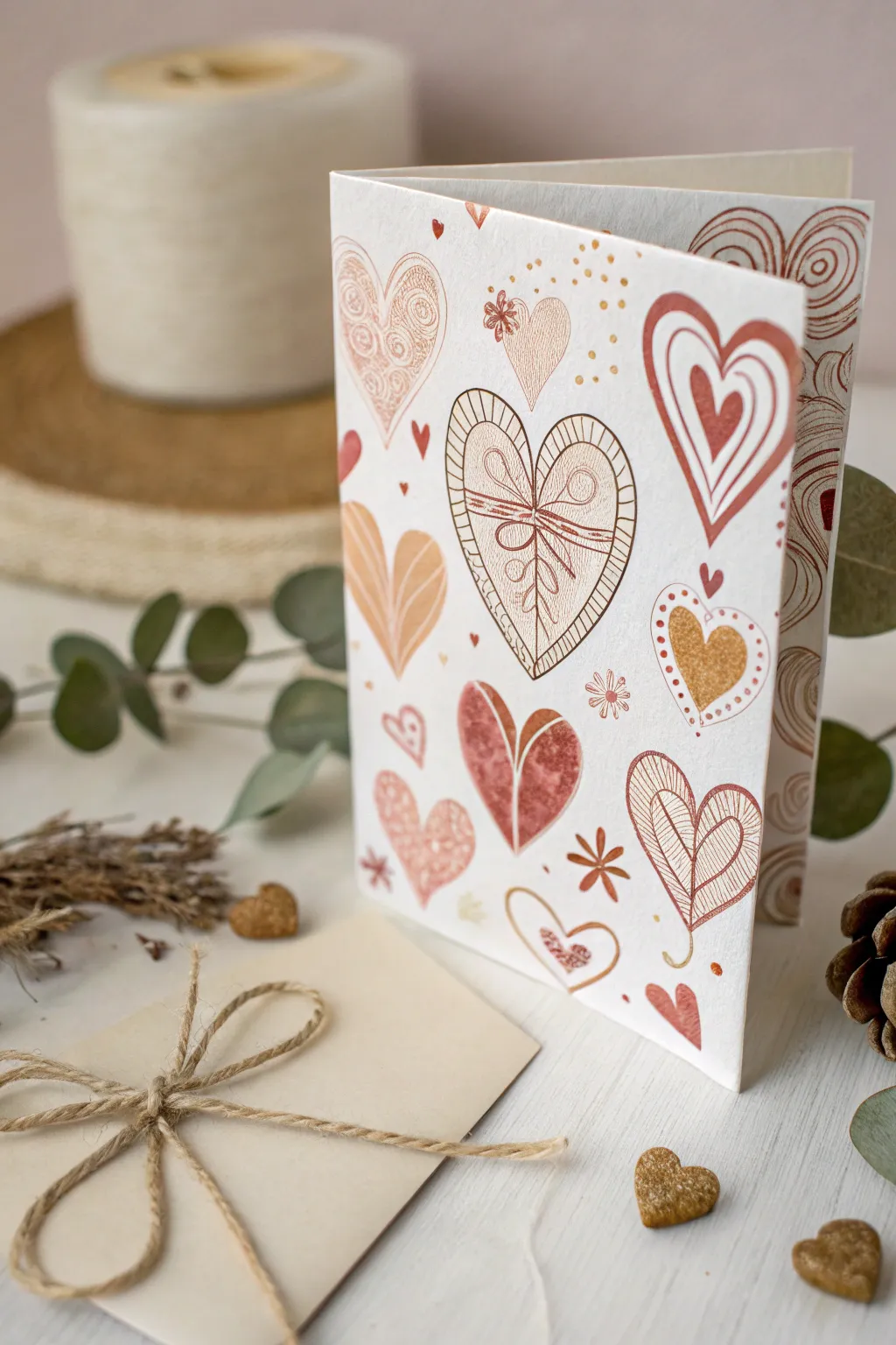 Express your love with a handcrafted card that speaks from the heart. 🌿❤️ #HandmadeWithLove