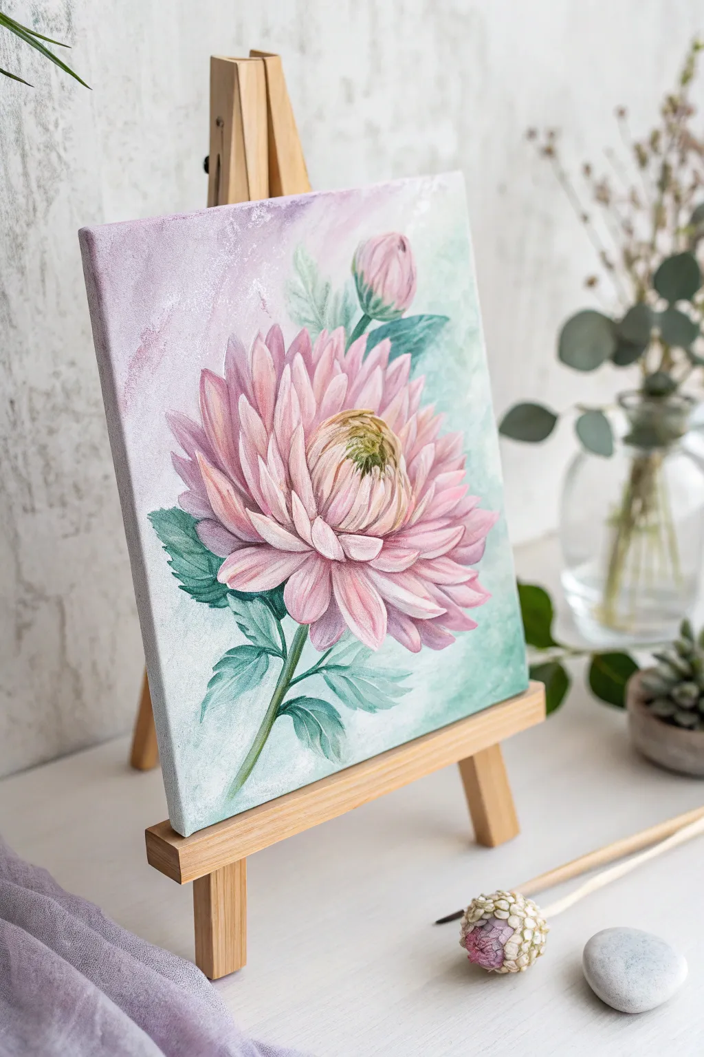 Unleash your creativity with pastel blooms—nature's art on canvas.