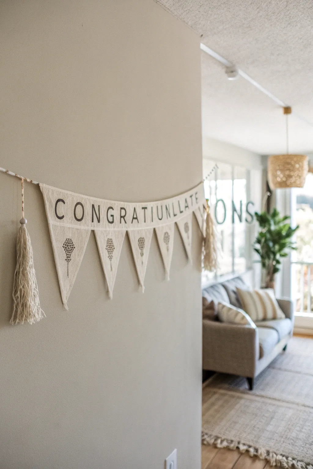 Celebrate in style with these handcrafted event banners that add a touch of minimalist elegance to any occasion.
