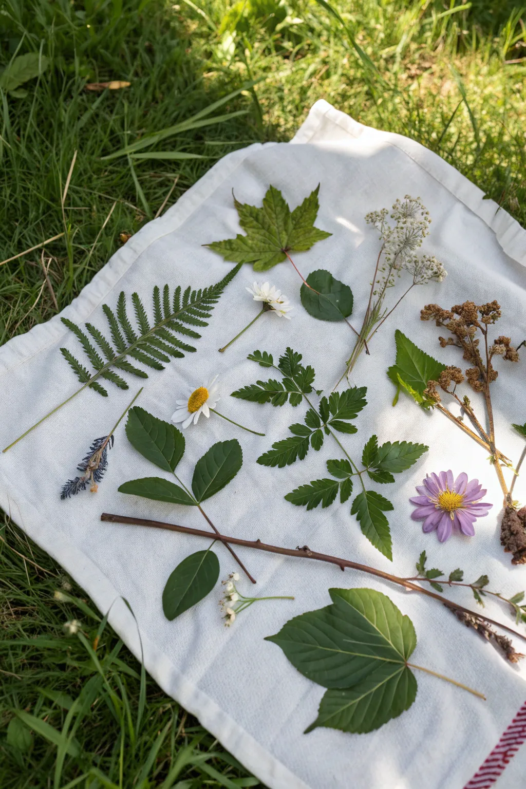 Embrace the art of nature with a charming outdoor collage, perfect for a creative picnic adventure!