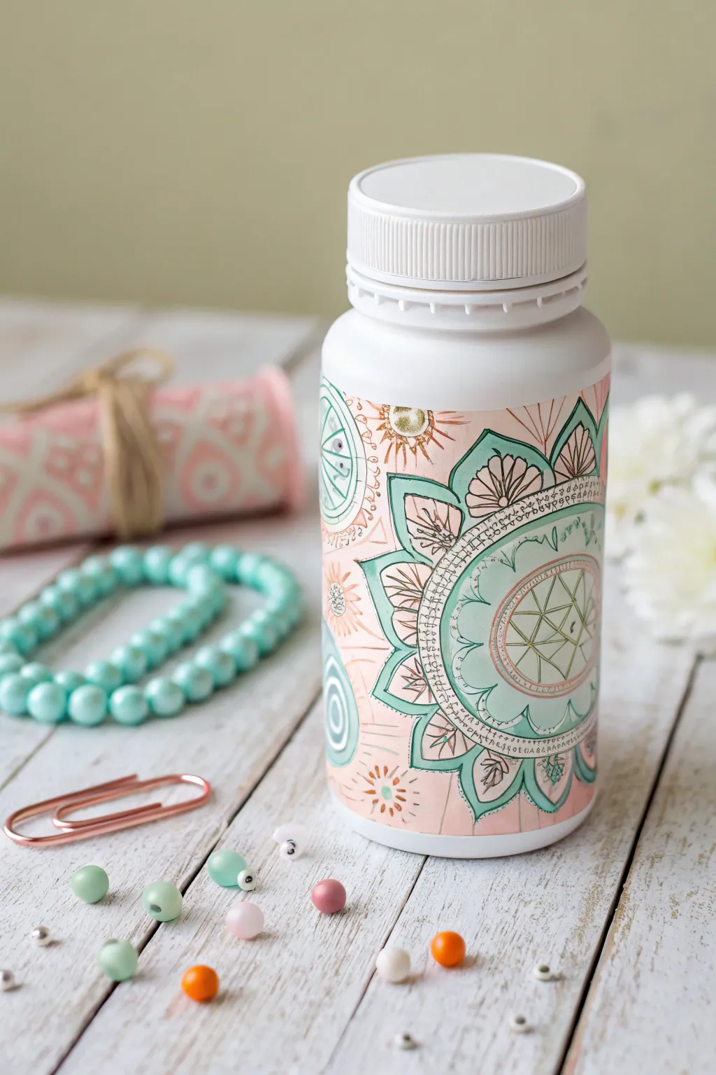 Transform the ordinary into extraordinary with this chic pill bottle organizer, perfect for your minimalist space.