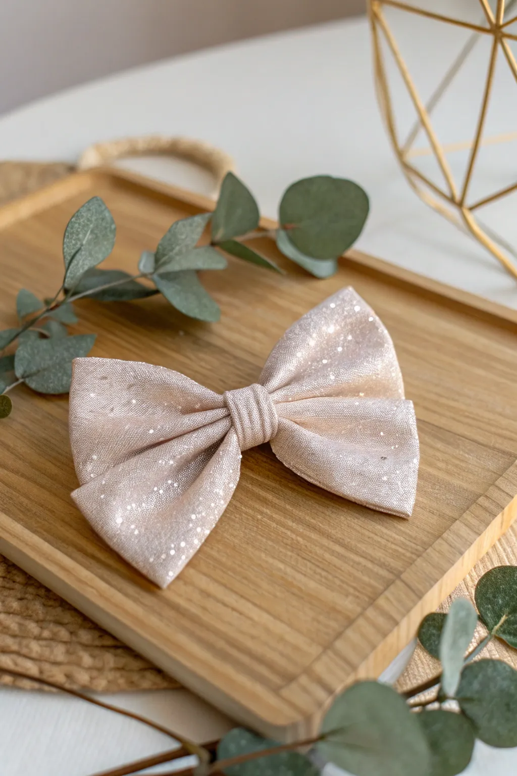 Add a touch of sparkle with this Glittery Glam Bow—perfect for any party decor!