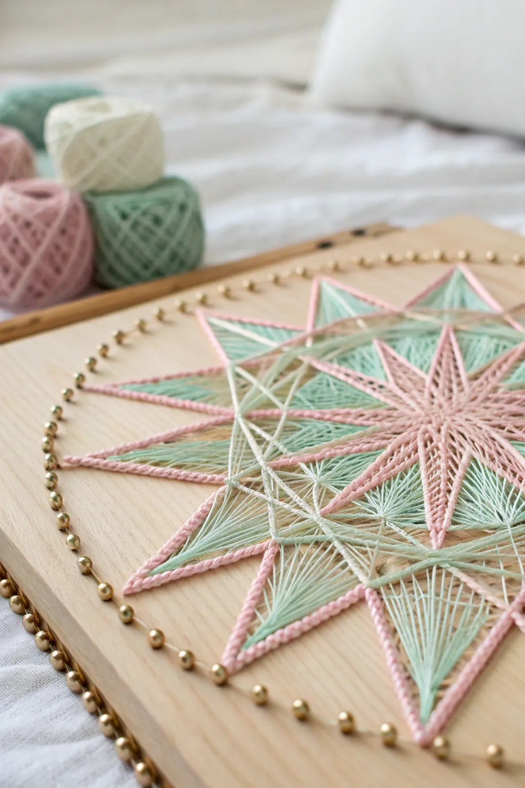 Transform simple into stunning: Discover the elegance of string art for your next craft project.