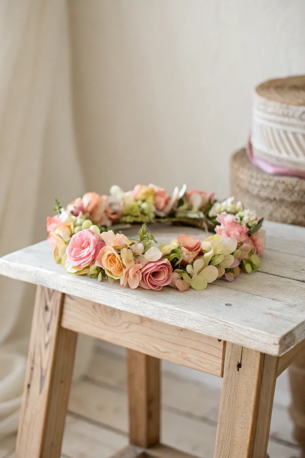 Embrace your inner blossom with this stunning flower crown, a perfect blend of simplicity and vibrant charm.