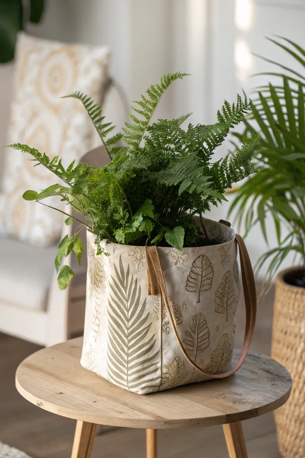 Transform your space with a touch of nature—discover the charm of DIY fabric bag planters.