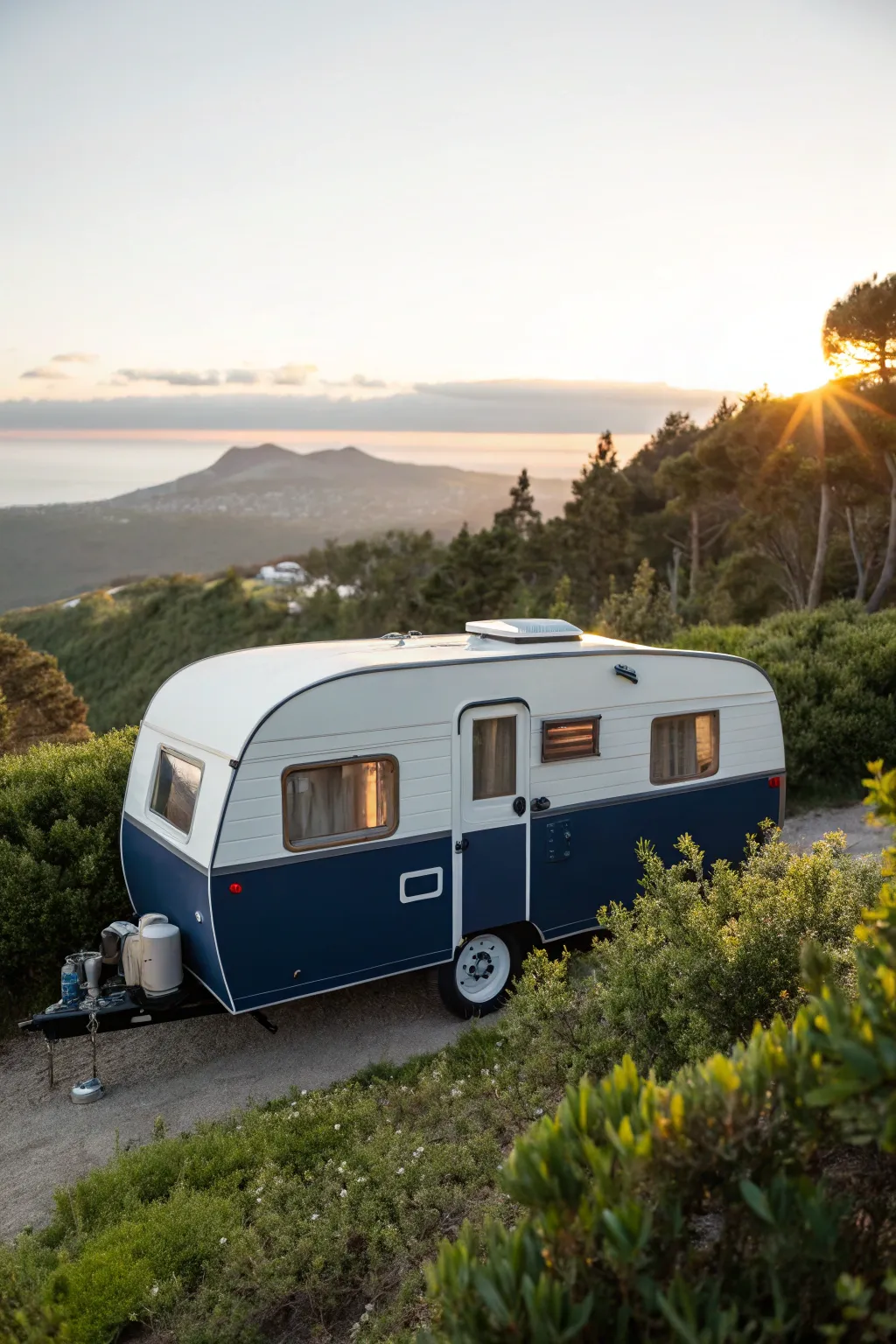 Elevate your camper's style with a sophisticated two-tone paint job, perfect for your next adventure.
