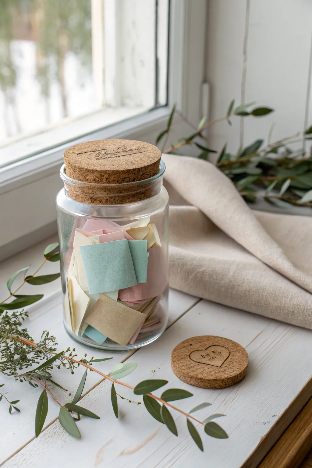 Capture your monthly milestones in style with a DIY reflection jar. 🌿✨ #PositivityJar #ScandiBoho