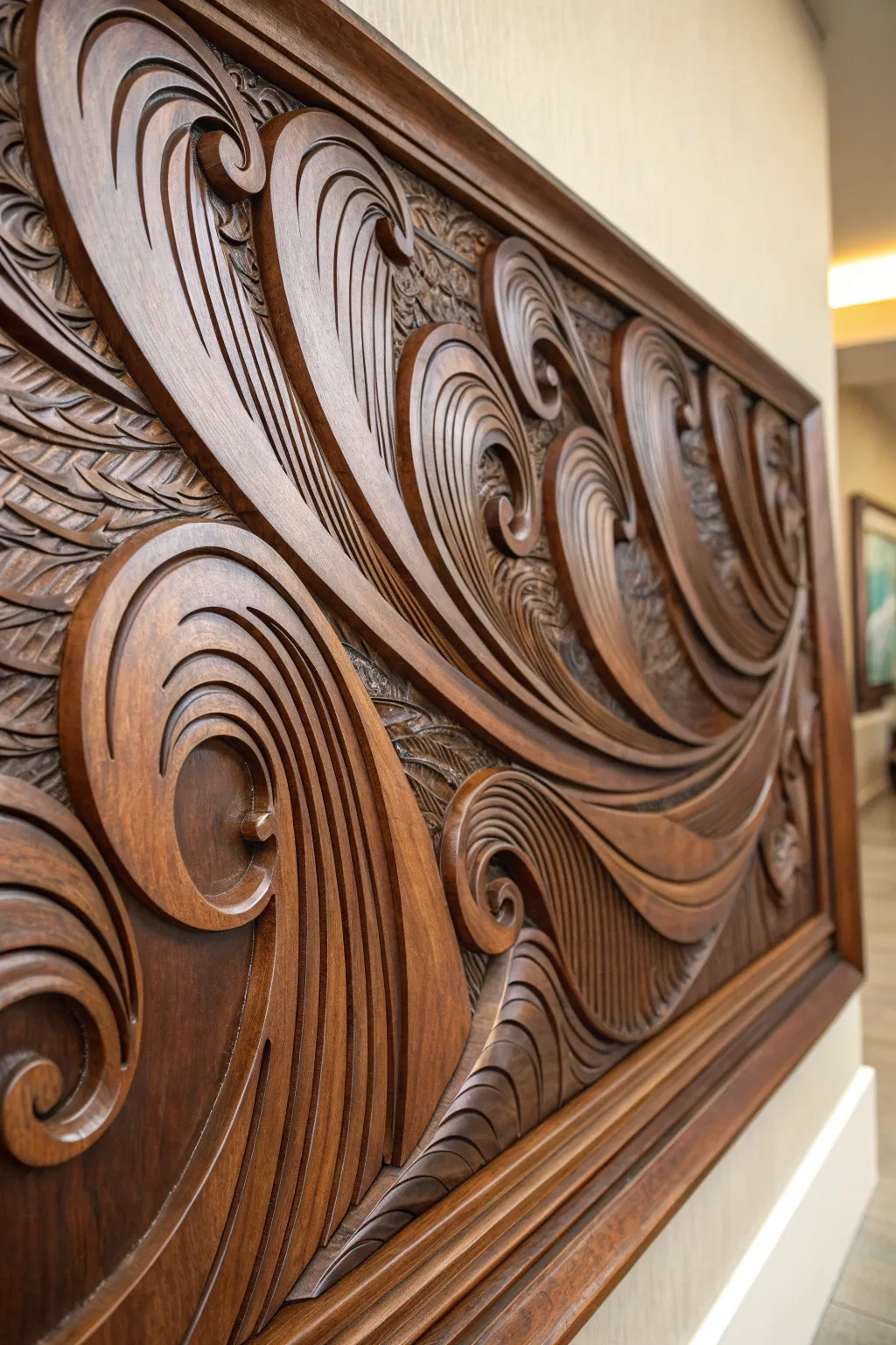 Elevate your space with the elegance of flowing wall art panels.