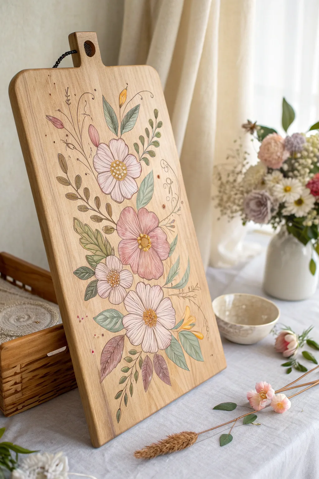 Embrace the beauty of nature with a 'flower power' themed project board. 🌸✨