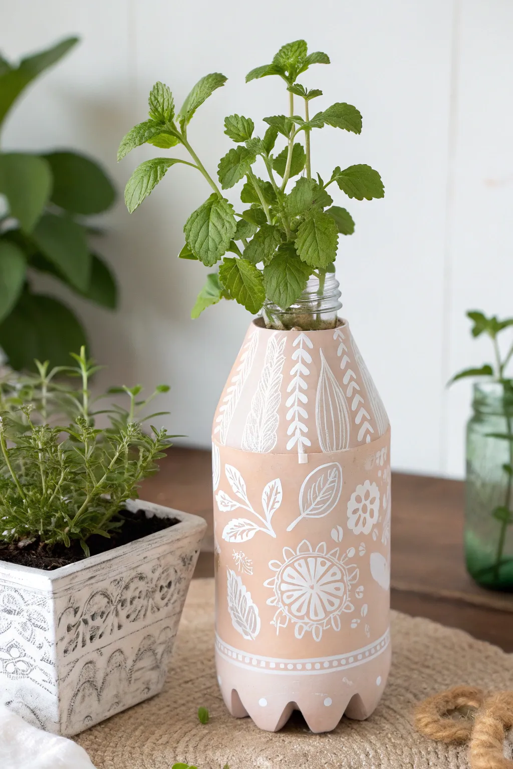 Transform everyday items into eco-friendly beauty with these recycled bottle planters!