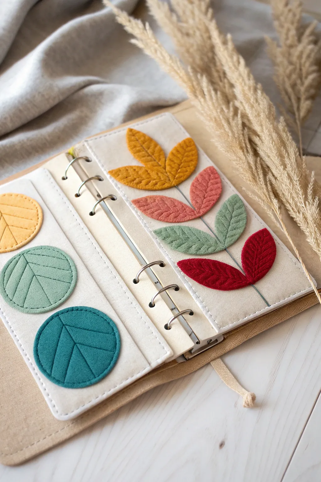 Discover the joy of color matching with this stunningly simple yet vibrant quiet book page!