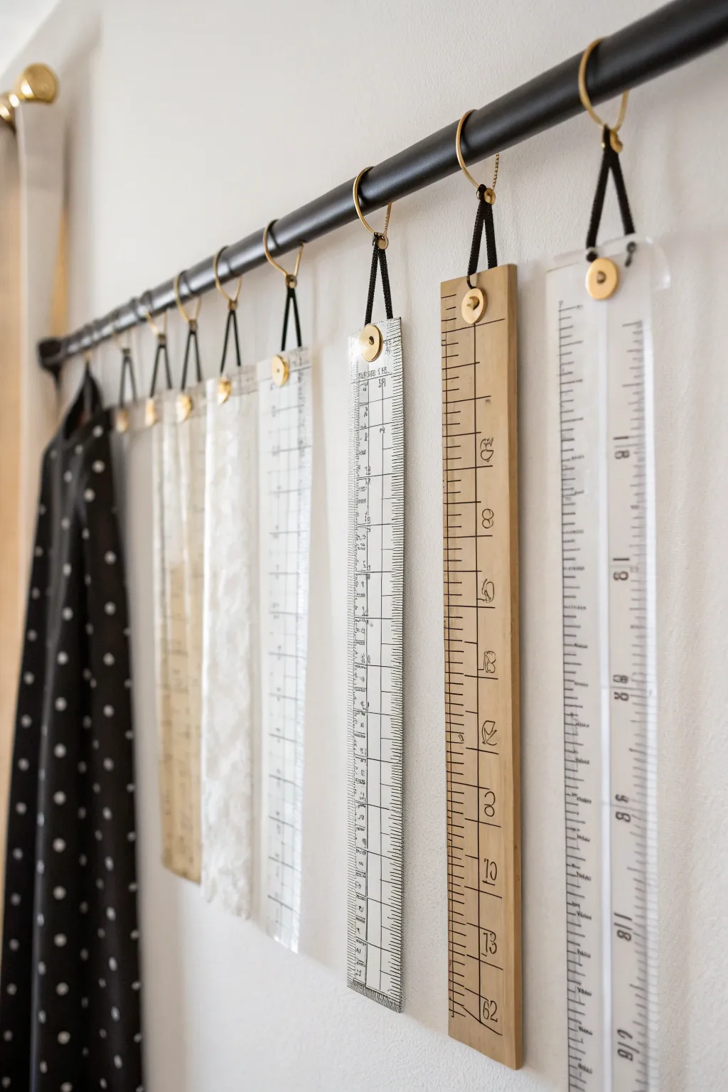 Transform your quilting space with chic hanging storage that showcases your tools as art.