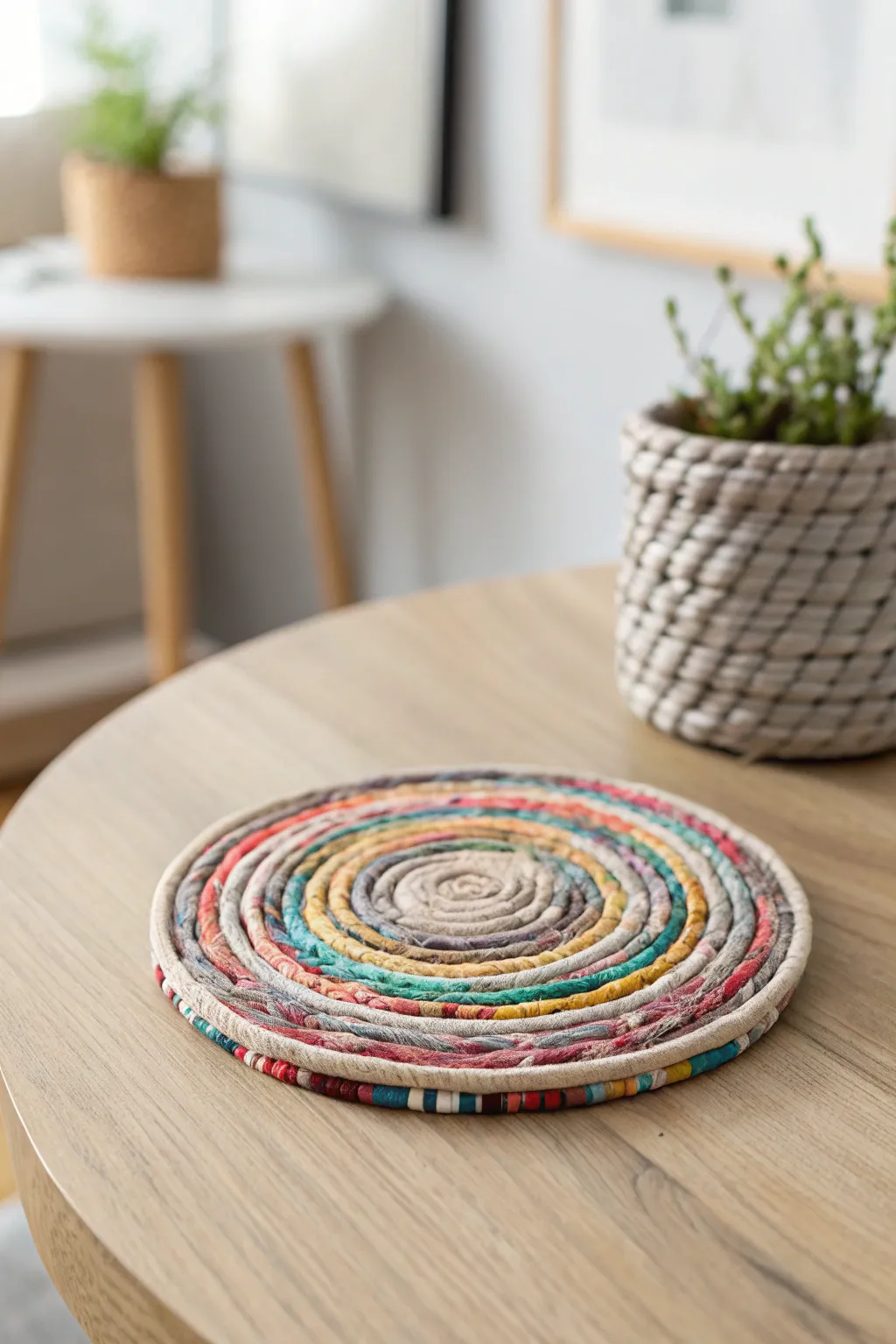 Crafted with care: A vibrant touch of sustainability for your table.