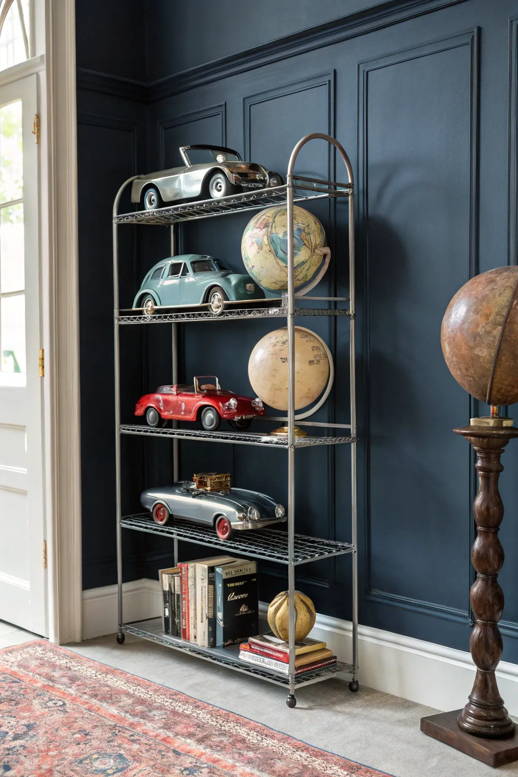 Transform your space: Turn a metal CD rack into a showcase for your passions.