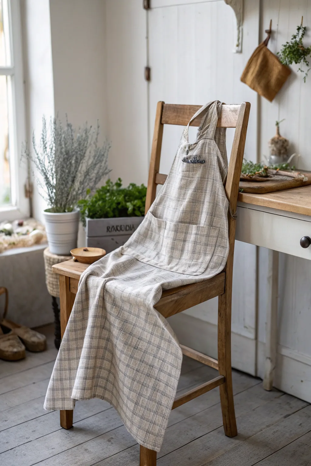 Transform memories into style with a charming repurposed apron, where simplicity meets craftsmanship.