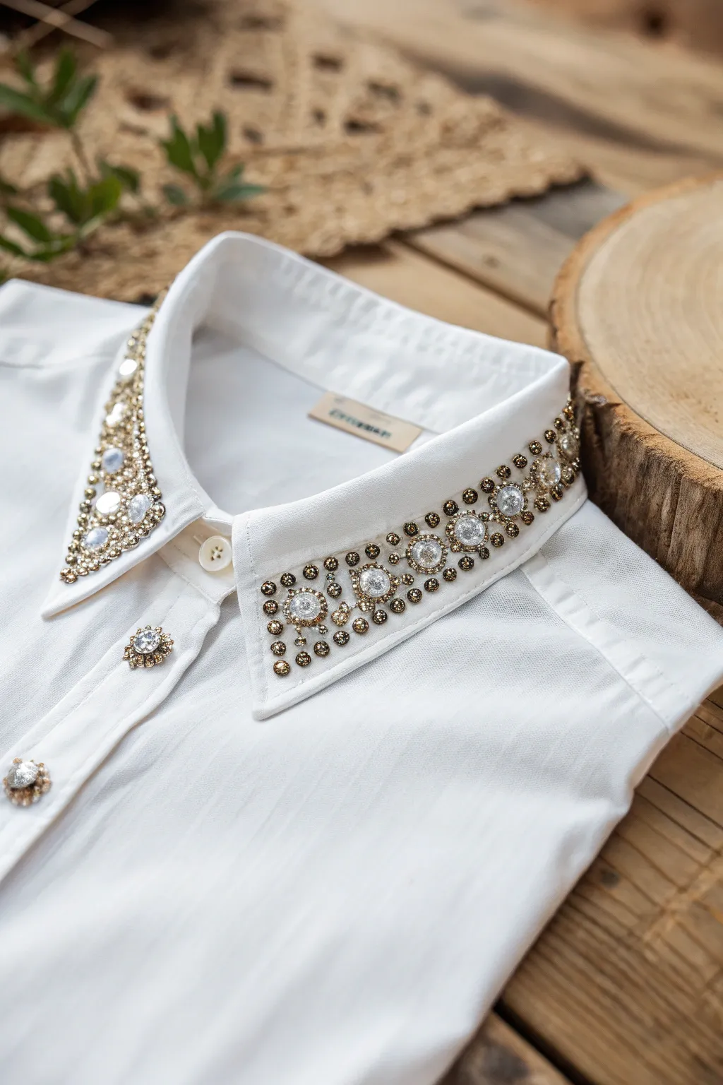 Elevate your style with dazzling collar tips—where simplicity meets sparkle!