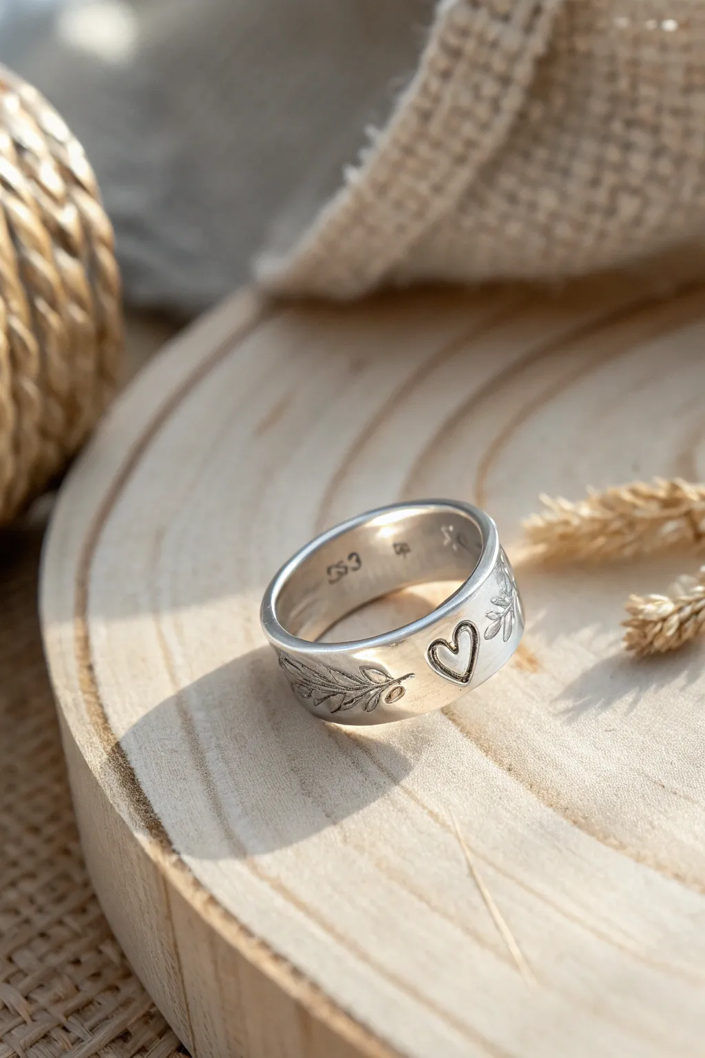 Craft your story with a touch of elegance – personalized stamped metal rings for a meaningful accessory.