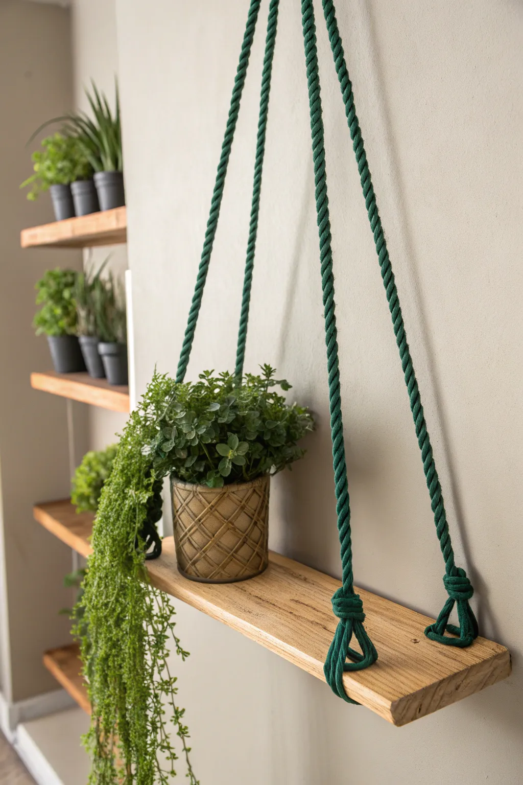 Elevate your space with bold rope accents and natural elements.
