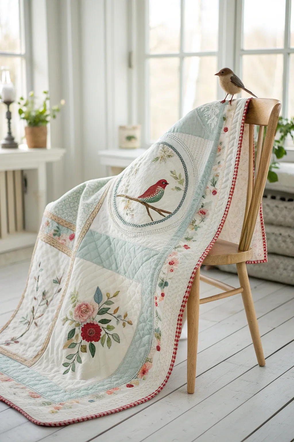 Patchwork Passion: Embrace the art of quilting with a playful mix of textures and patterns.