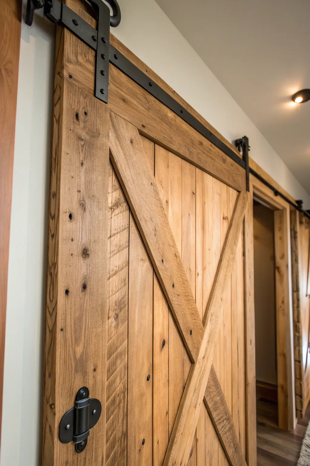 Transform your space with the timeless elegance of rustic barn doors.