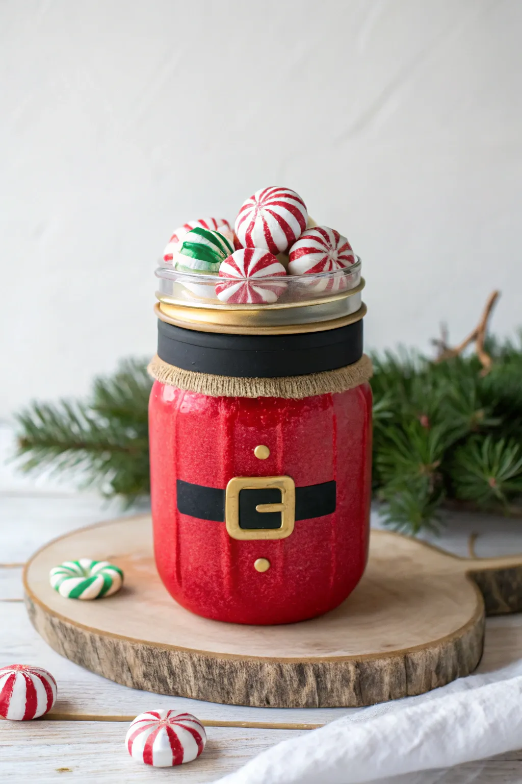 Add a touch of handmade charm to your holiday gifts with these delightful Santa Mason Jars!