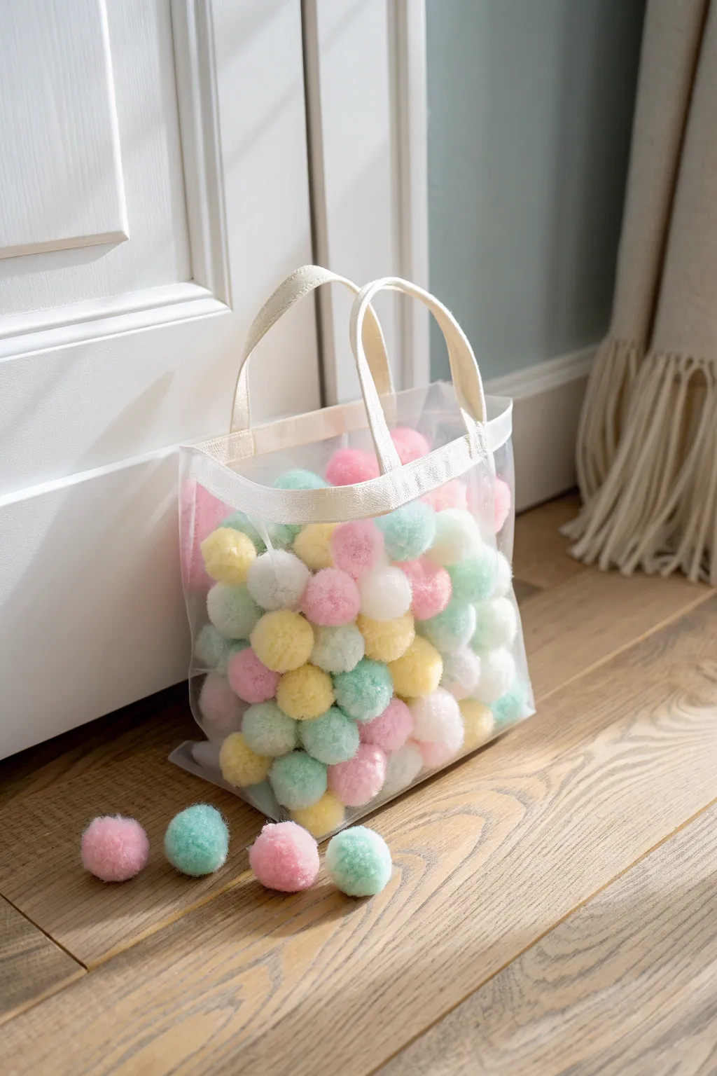 Dive into a Pom-Pom Paradise, where every touch is a soft, colorful delight.