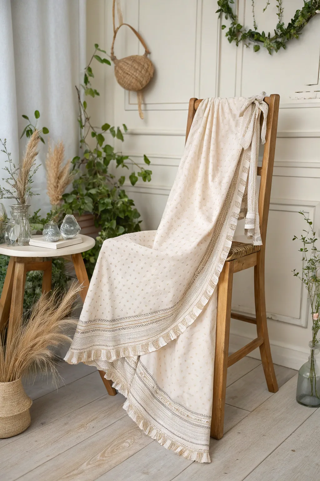 Embrace the breeze with this chic wrap skirt, a perfect blend of minimalist design and boho charm.