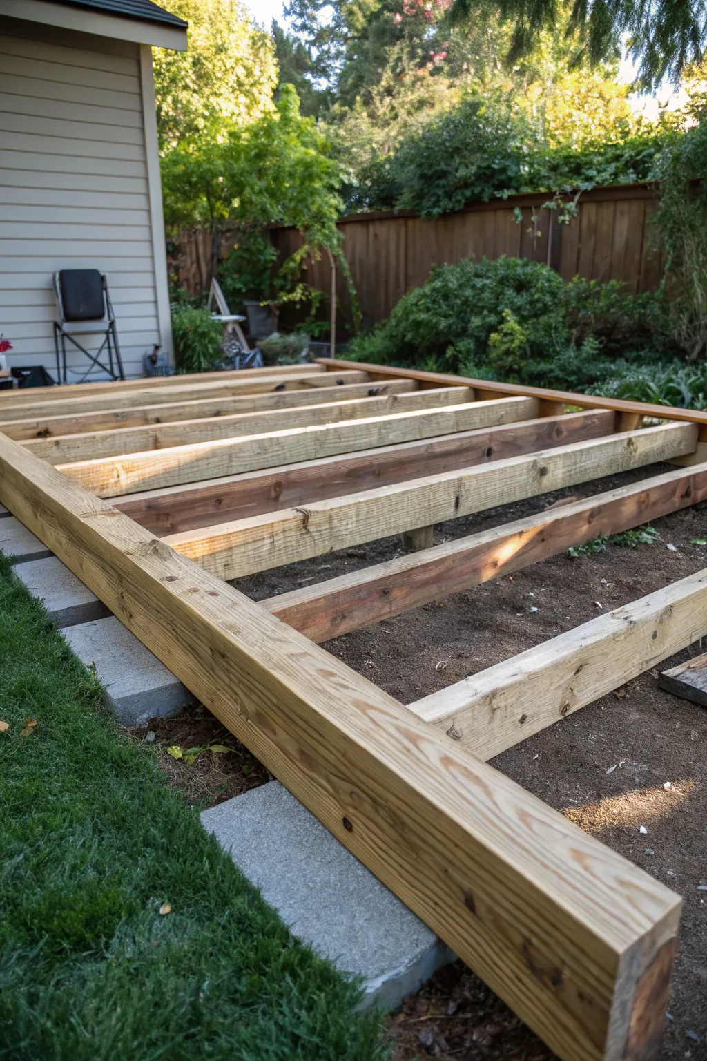 Elevate your shed game with a sleek DIY skid foundation—where style meets functionality.