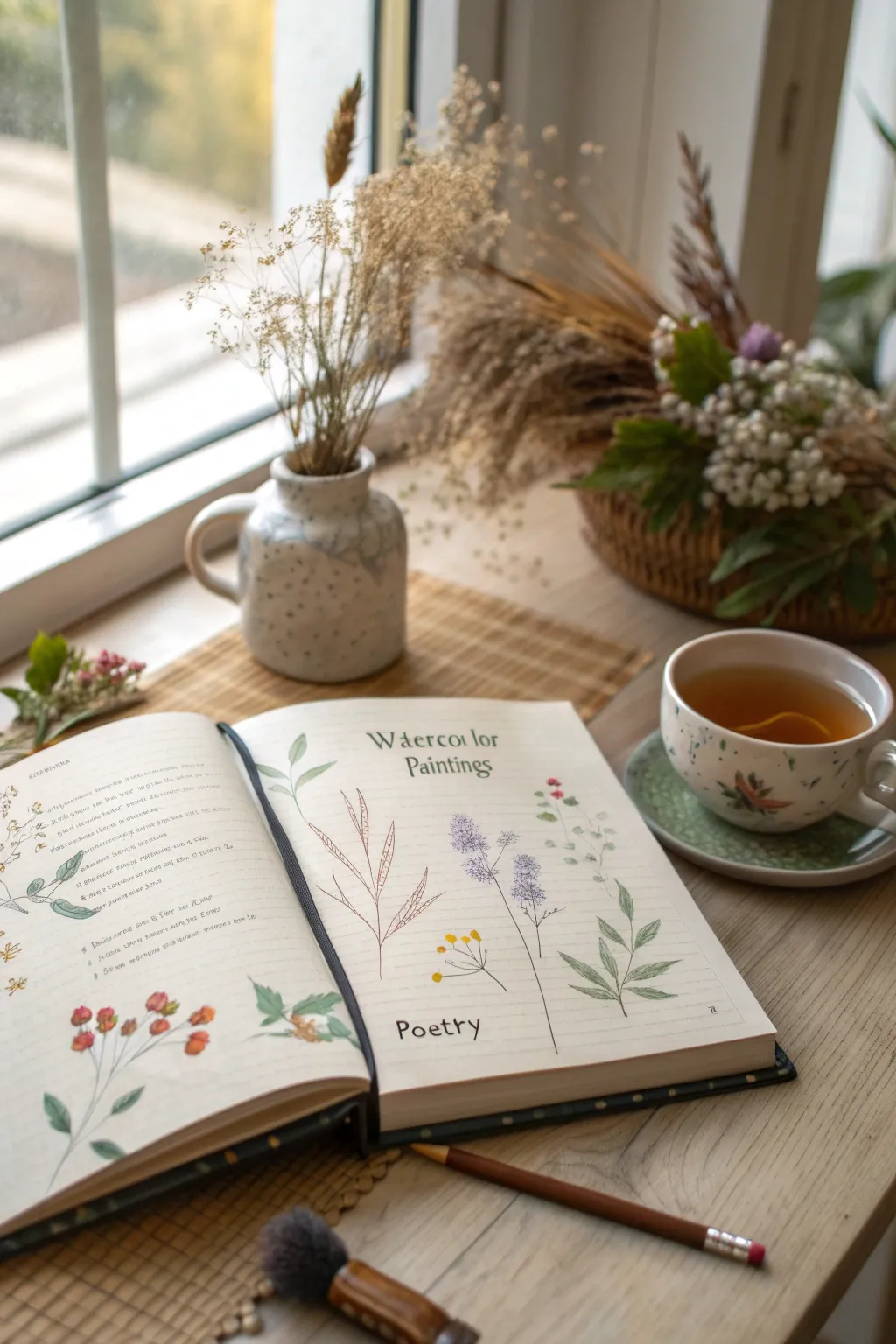 Embrace the art of personal journaling with a touch of poetic elegance.