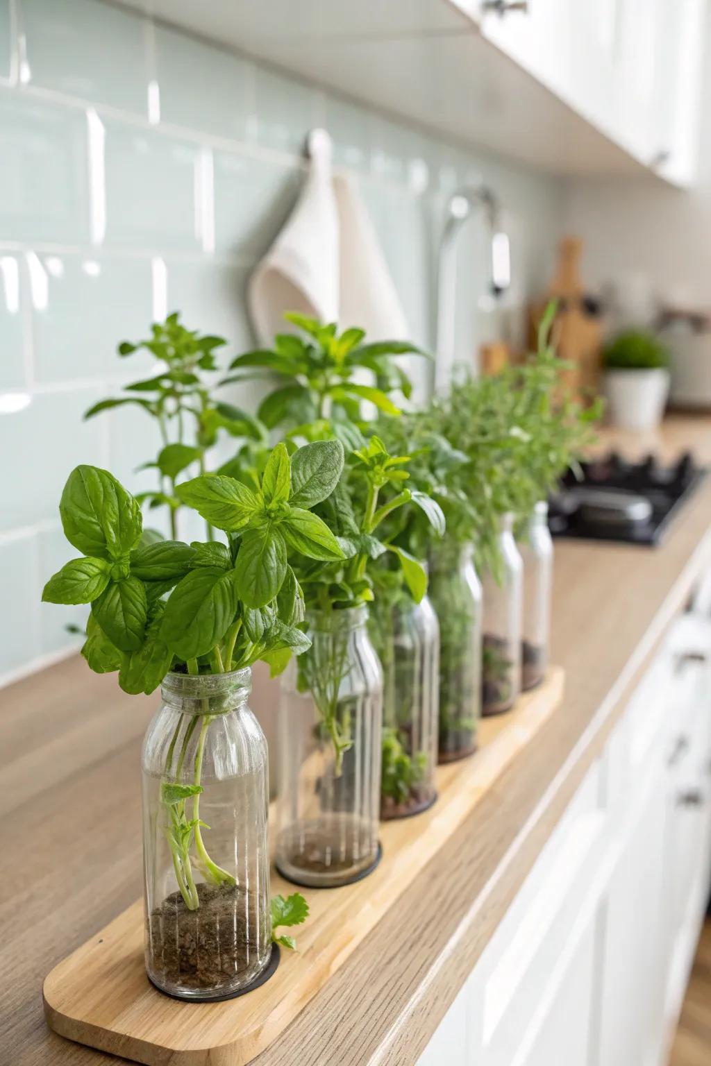 Bring a touch of nature to your kitchen with these chic soda bottle herb planters. Fresh flavor and style in one!