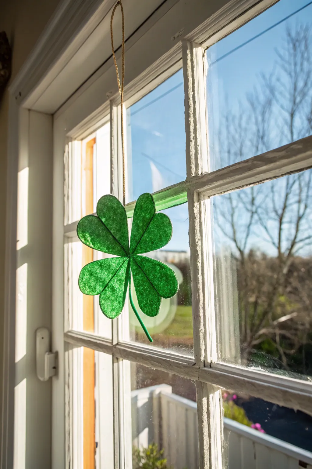 Capture the magic of light with a charming shamrock suncatcher, perfect for adding a touch of whimsy to any space.