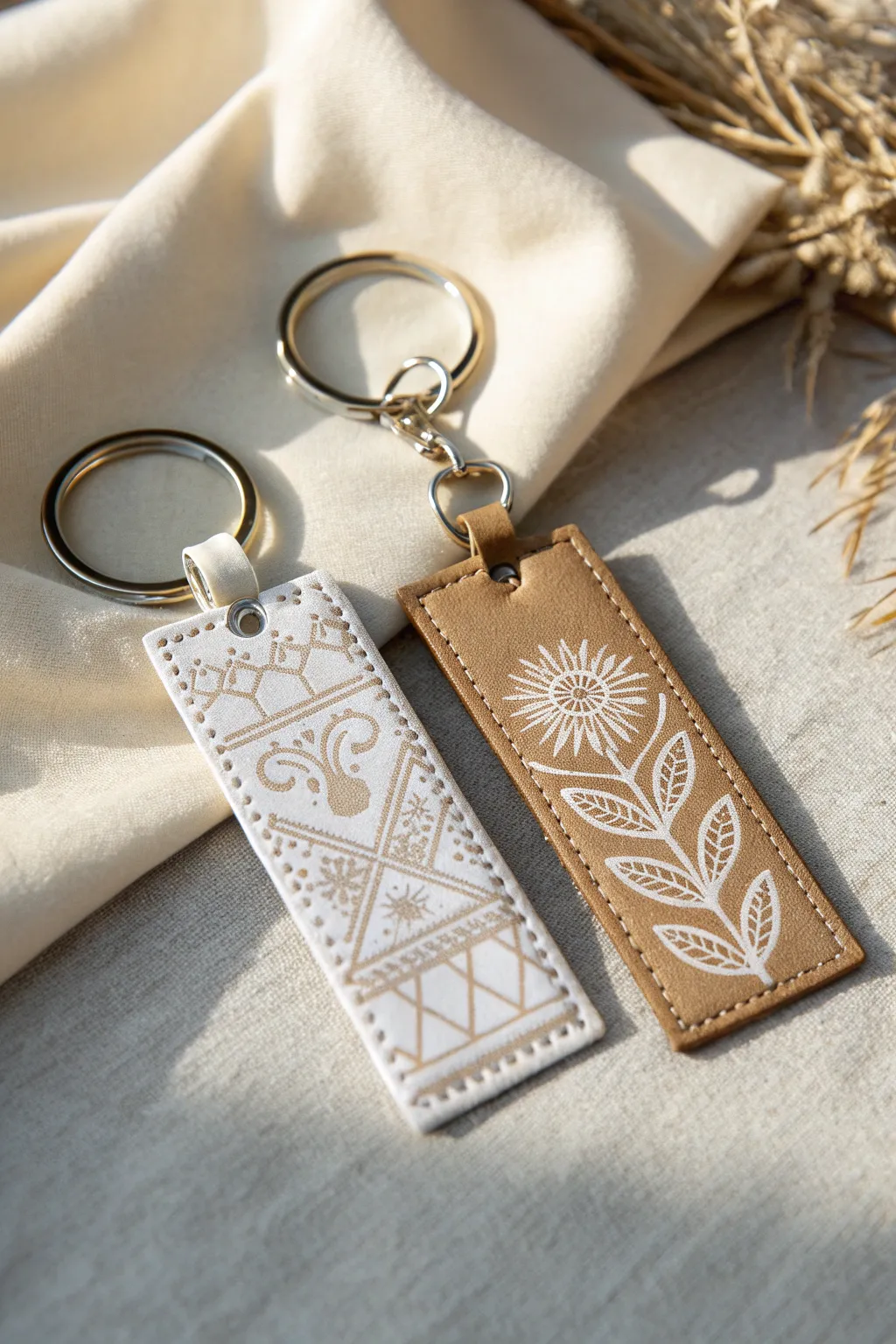 Discover the art of dual design with our double-sided keychains – where Scandinavian simplicity meets Boho charm.