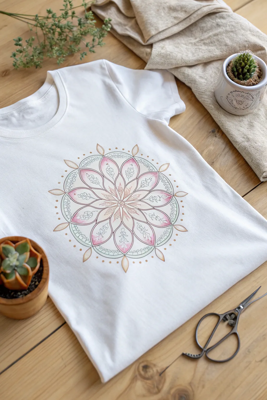 Transform your tee with a touch of floral elegance – simplicity meets style in minutes!