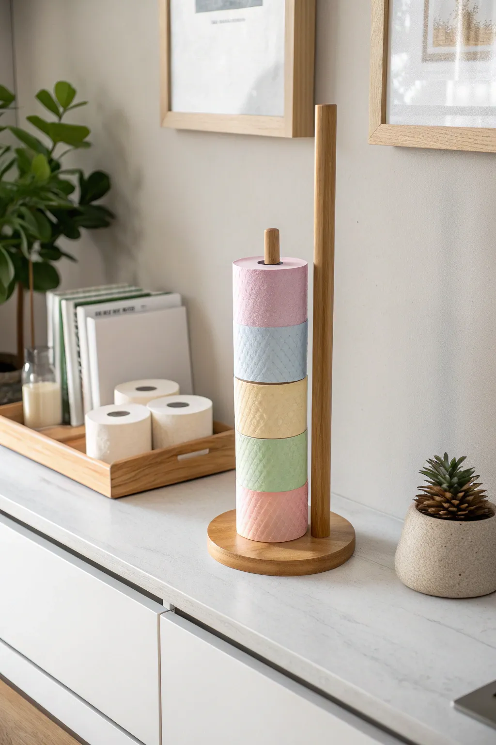 Transform your space with this chic and functional tape storage idea, blending minimalist design with boho charm.