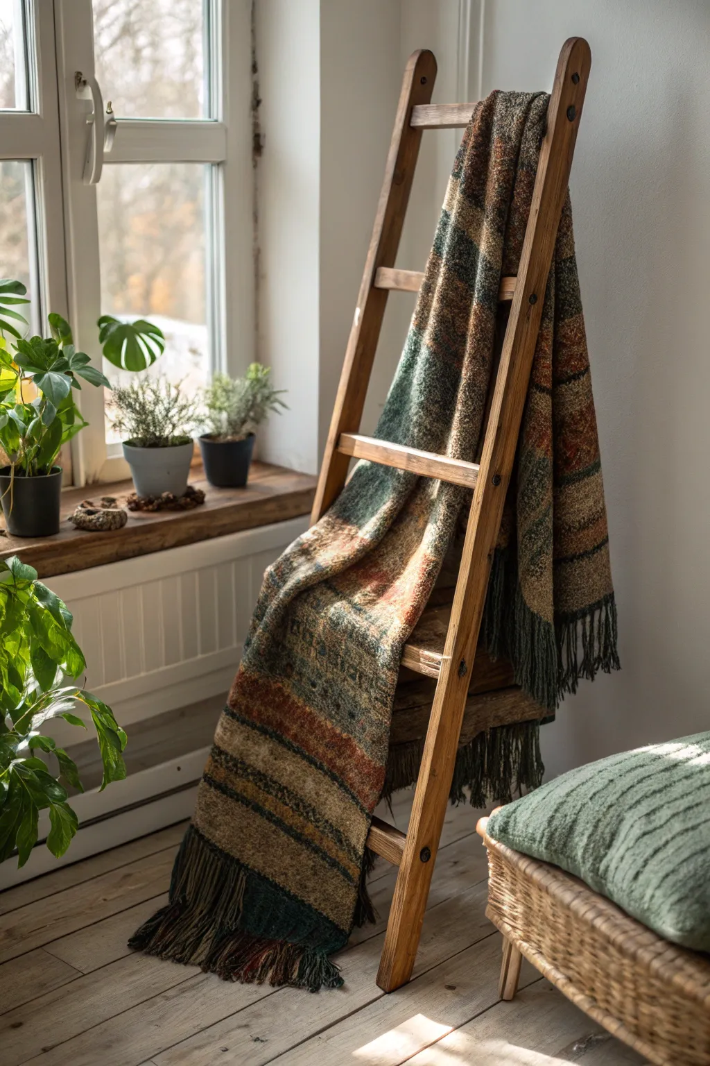 Wrap yourself in the rustic charm of handcrafted warmth. 🍂🌿 #CozyCrafts #MinimalistBoho