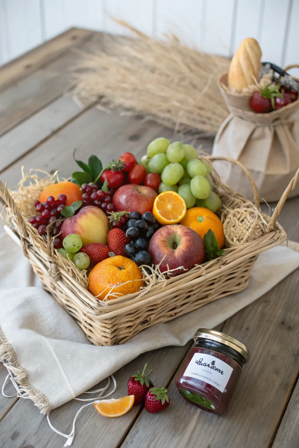 Indulge in the natural beauty of a Fruit Fantasy Basket, the perfect thank you gift with a personal touch.