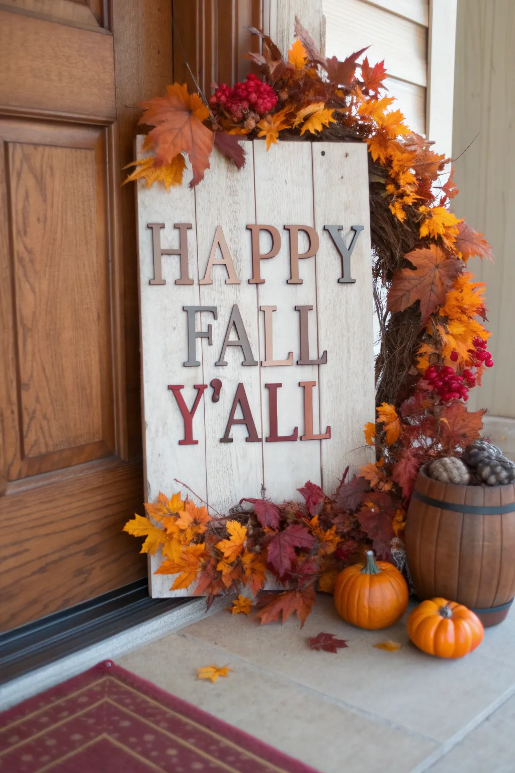 Welcome autumn with rustic charm and vibrant hues. 🍂🍁