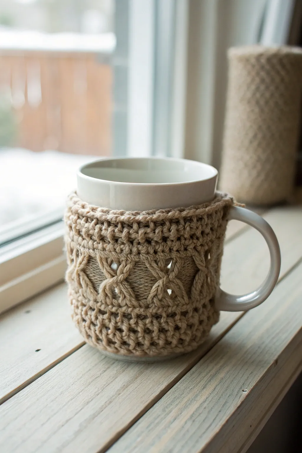 Elevate his drink experience with a handcrafted crochet cozy—where simplicity meets style.