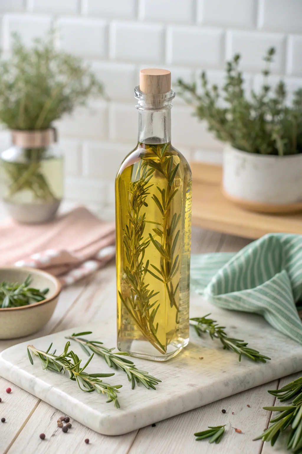 Craft a heartfelt gift with these enchanting herb-infused oils, perfect for a culinary-loving mom.