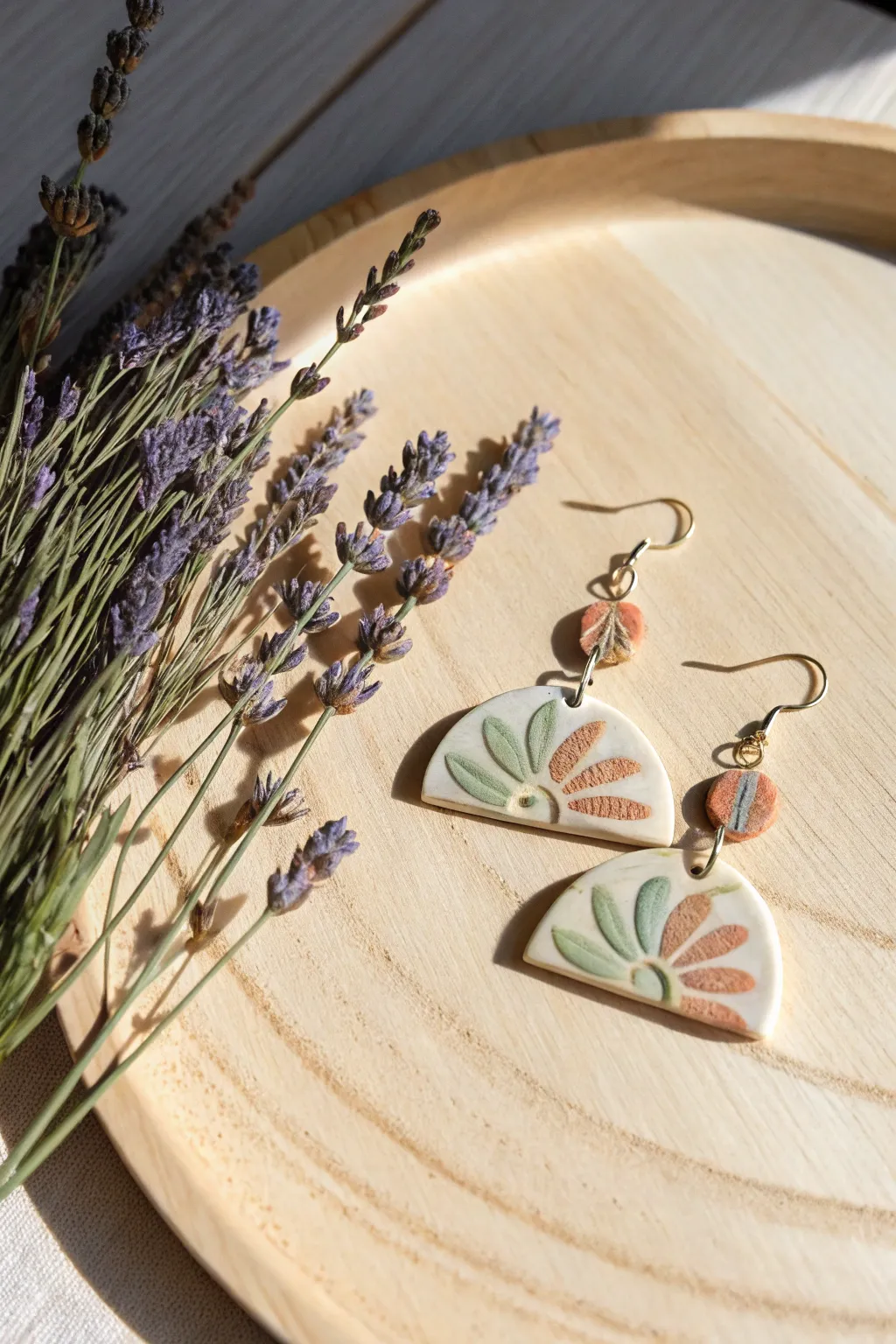 Embrace elegance with handcrafted polymer clay jewelry that captures the essence of simplicity and natural beauty.